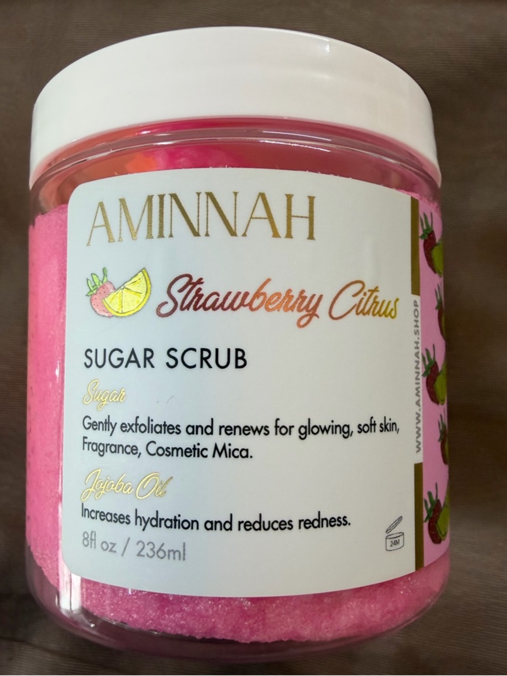 AMINNAH 🍓Strawberry Citrus Sugar Scrub